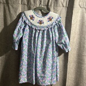Stitchy Fish smocked turkey dress, size 24 month